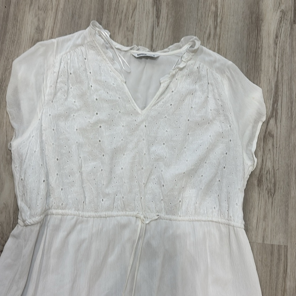 Sonoma White tiered Maxi dress  with Eyelet Details size 3X summer dress - Picture 3 of 8